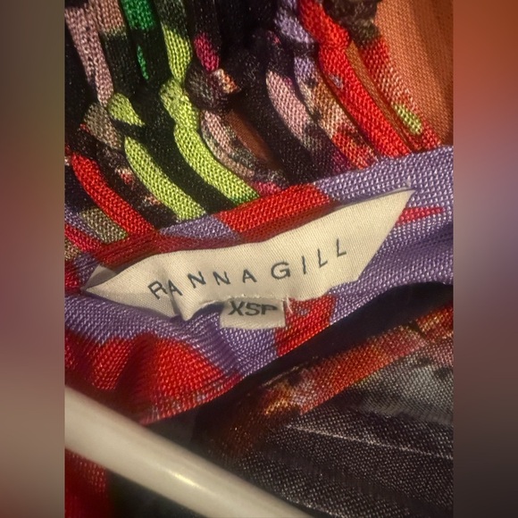 Anthropologie Ranna Gil Sabatina Vibrant Floral Dress Size XSP - Picture 4 of 5